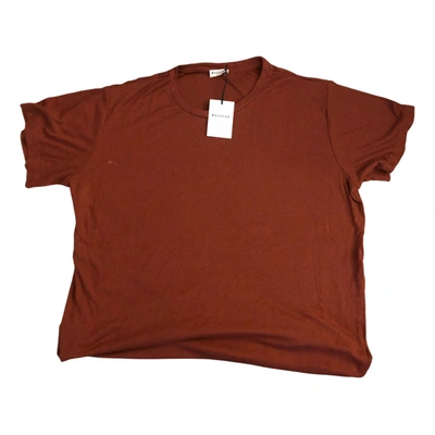 Pre-owned Masscob T-shirt In Brown