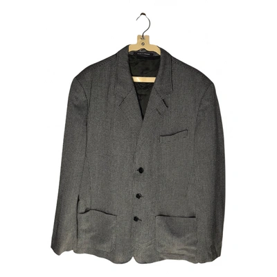 Pre-owned Agnès B. Wool Jacket In Grey