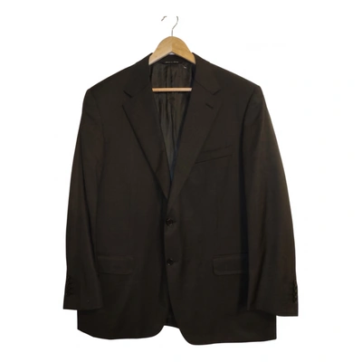 Pre-owned Canali Wool Jacket In Black