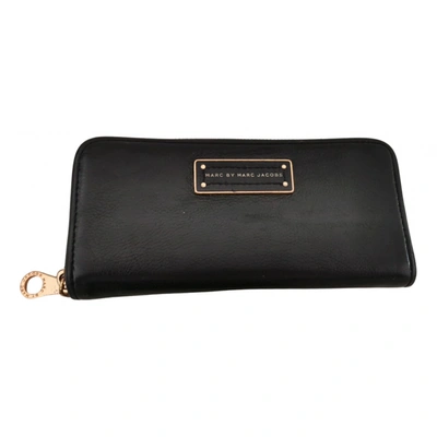 Pre-owned Marc By Marc Jacobs Leather Wallet In Black