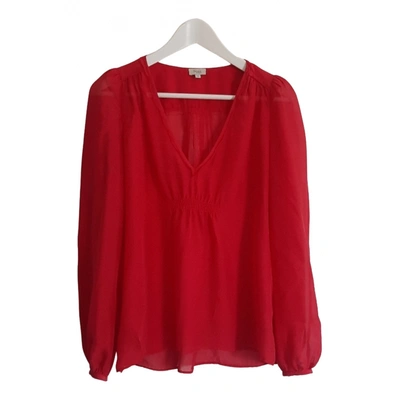 Pre-owned Hoss Intropia Silk Blouse In Red