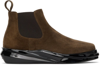 Alyx Brown Suede Mono Chelsea Boots