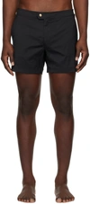 Tom Ford Black Swimsuit With Buckle On The Front In Tech Fabric Man In K09 Black