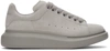 ALEXANDER MCQUEEN GREY SUEDE OVERSIZED SNEAKERS