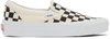 Vans Slip-on Grid Breathable Non-slip One Pedal Low Top Canvas Skate Shoes Unisex Black White In Multi