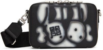 Givenchy X Chito Antigona U Dog-print Leather Camera Bag In Black White