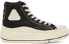 R13 Black Kurt High-top Sneakers In Black Canvas