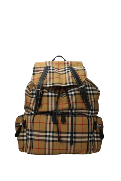 Burberry Backpack And Bumbags Nylon In Beige