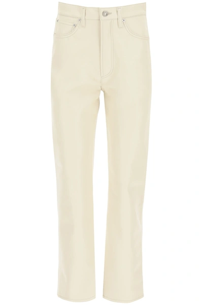 Agolde Recycled Leather Relaxed Boot Pant In 粉饼系列