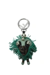 FENDI PENDANTS SPACE MONKEY FABRIC GREEN