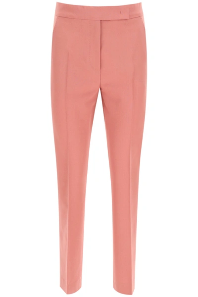 Max Mara Pantalone Tempo In Lana Mohair In Pink