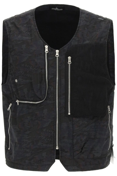 Stone Island Shadow Project Stone Island Shadow Vest In Multi-colored
