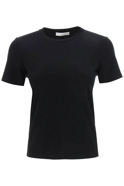 The Row Wesler Cotton-jersey T-shirt In Black