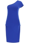 Sportmax Stretch Viscose Interlock Dress In Blue