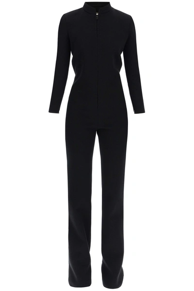 Saint Laurent Jumpsuit In Jersey Di Lana In Black