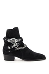 Amiri Man Ankle Boots Black Size 10 Soft Leather In Nero