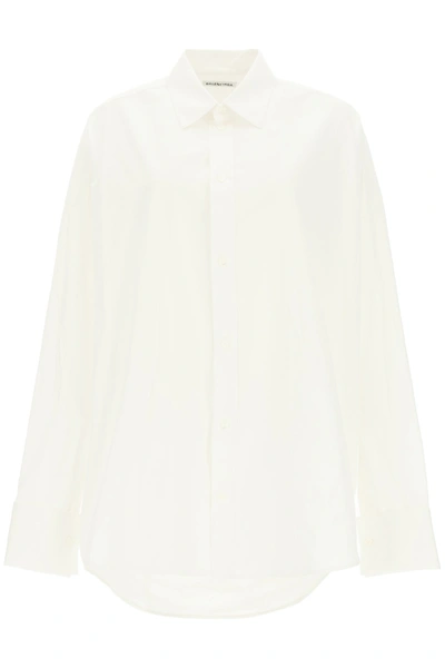 Balenciaga Camicia Tuxedo Popelin In Bianco