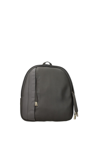 Pollini Backpacks And Bumbags Polyurethane Steel In Gray