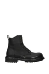 DOLCE & GABBANA ANKLE BOOT LEATHER BLACK