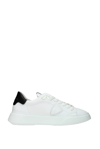 Philippe Model Temple White Black Leather Sneaker In White