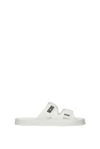 Gcds Logo-lettering Strappy Slides In White