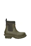 Hunter Ankle Boots Stella Mccartney Rubber In Green