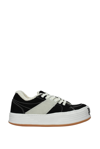 Palm Angels Black Snow Suede Low Top Sneakers In Black