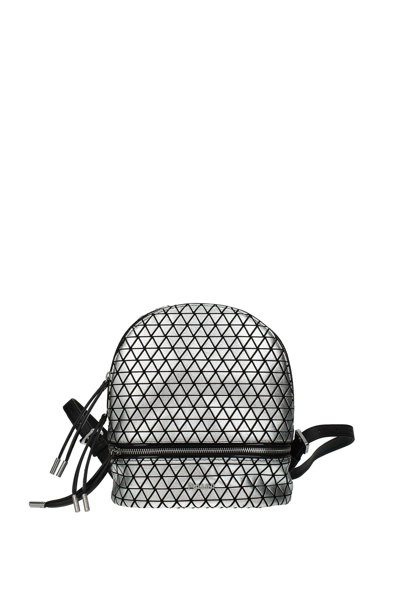 Pollini Backpacks And Bumbags Polyurethane In Silver