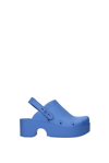 Xocoi Blue Recycled Rubber Clogs With Logo In Blue