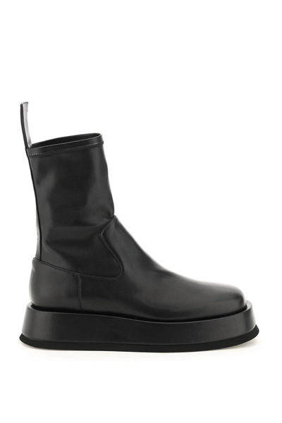 Gia Rhw Rosie 11 Eco Leather Ankle Boots In Black