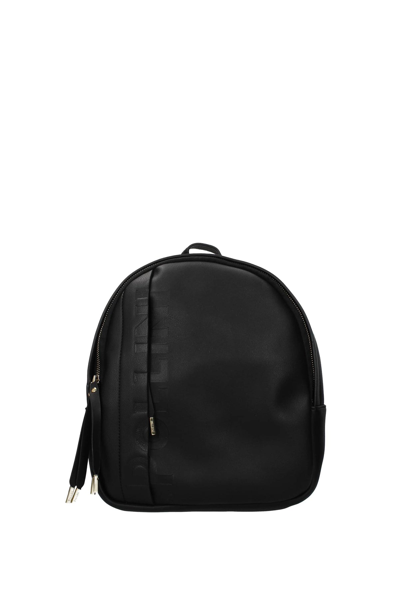 Pollini Backpacks And Bumbags Polyurethane In Black