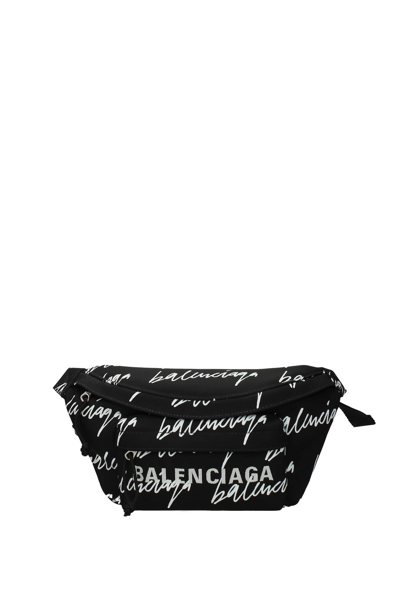 Balenciaga Backpack And Bumbags Fabric In Black
