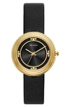 TORY BURCH BAILEY LEATHER STRAP WATCH, 34MM