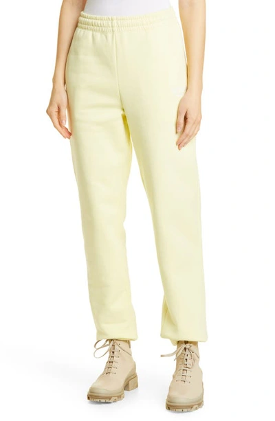 Rotate Birger Christensen Mimi Organic Cotton Sweatpants In Yellow