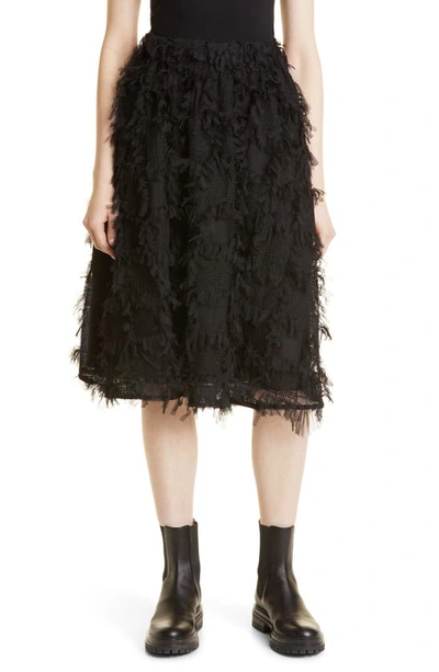 Baum Und Pferdgarten Sirella Mesh Fringe Skirt In Black