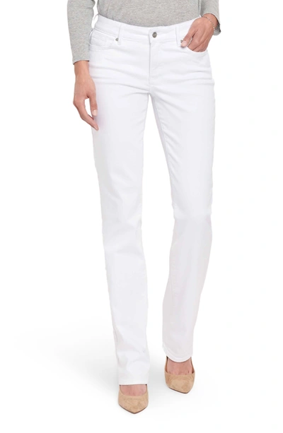 Nydj Marilyn Straight Leg Jeans In Optic White