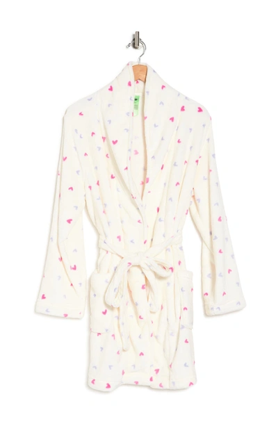 Honeydew Super Sweet Plush Robe In Sweet Cream Hearts