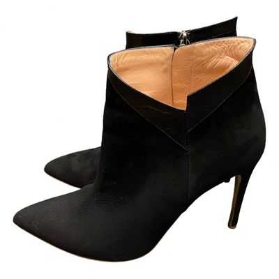 Pre-owned Rupert Sanderson Ankle Boots In Black