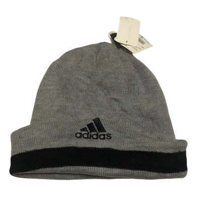 Pre-owned Adidas Originals Beanie In Grey