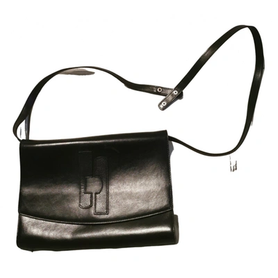 Pre-owned Delvaux Leather Crossbody Bag In Black