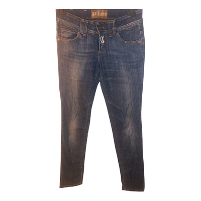 Pre-owned John Galliano Jeans In Blue