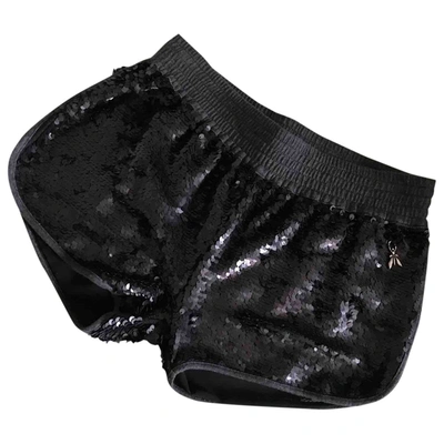 Pre-owned Patrizia Pepe Glitter Shorts In Black