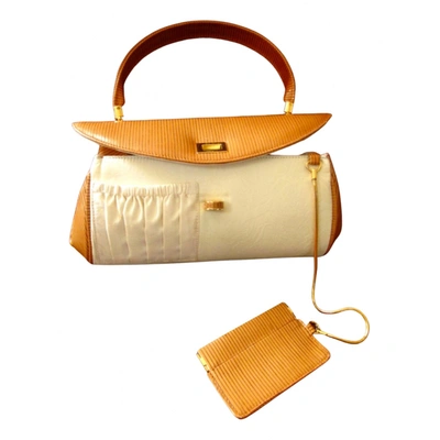 Pre-owned John Galliano Leather Mini Bag In Brown