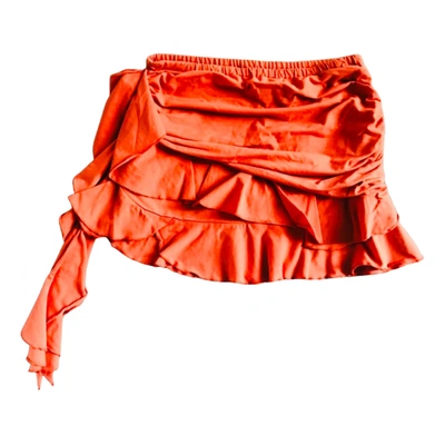 Pre-owned Nolita Mini Skirt In Orange