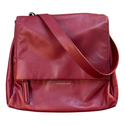 Pre-owned Givenchy Leather Crossbody Bag In Red
