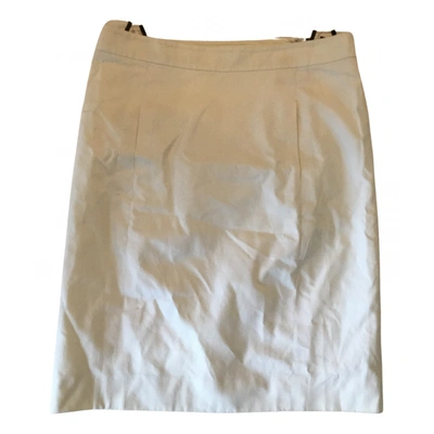 Pre-owned Saint Laurent Mid-length Skirt In White
