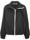 Givenchy Zip-front Hooded Wind-resistant Jacket In Black