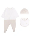 FENDI BABY LONG SLEEVE FOOTIE WITH HAT AND BIB