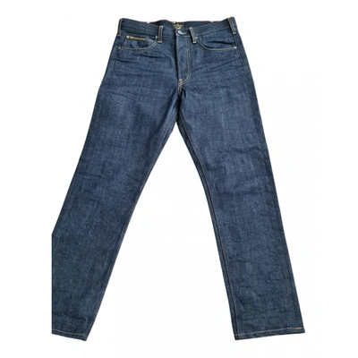 Pre-owned Lee Trousers In Blue