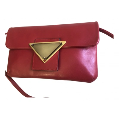 Pre-owned Sara Battaglia Leather Handbag In Red